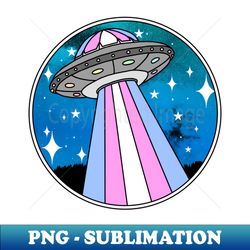 Trans pride UFO tealblue - Premium Sublimation Digital Download - Vibrant and Eye-Catching Typography