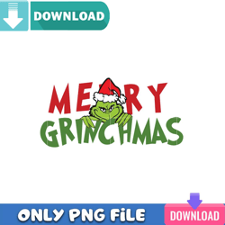 Retro Santa Grinch PNG Perfect Sublimation Design Download