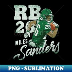 Miles Sanders Philadelphia Team - Retro PNG Sublimation Digital Download - Revolutionize Your Designs