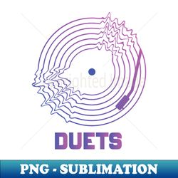 Duets - PNG Transparent Digital Download File for Sublimation - Perfect for Sublimation Mastery