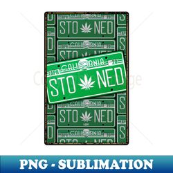 Stoned license plate - Artistic Sublimation Digital File - Unleash Your Creativity