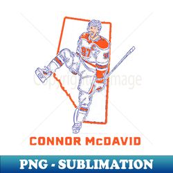 Connor McDavid Province Star - Retro PNG Sublimation Digital Download - Vibrant and Eye-Catching Typography