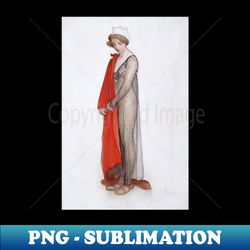 Rouge et Noir by Carl Larsson - Retro PNG Sublimation Digital Download - Boost Your Success with this Inspirational PNG Download