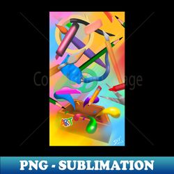exploding art box - decorative sublimation png file - perfect for personalization