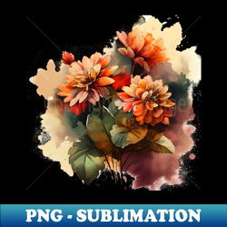 Fall Flowers - Creative Sublimation PNG Download - Vibrant and Eye-Catching Typography