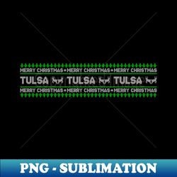Tulsa Christmas - High-Quality PNG Sublimation Download - Enhance Your Apparel with Stunning Detail