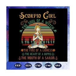 Scorpio girl svg, Scorpio for girls svg, girls Scorpio svg, Scorpio svg, Birthday For Silhouette, Files For Cricut, SVG,