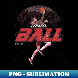 Lonzo Ball Chicago Skyline - Unique Sublimation PNG Download - Add a Festive Touch to Every Day