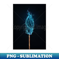 burning in a water flame - Exclusive Sublimation Digital File - Perfect for Sublimation Mastery