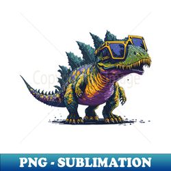 cool baby t-rex with sunglasses - premium png sublimation file - boost your success with this inspirational png download