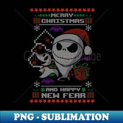 Happy new fear - Decorative Sublimation PNG File - Perfect for Sublimation Mastery