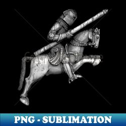 Charging Knight on Horse - PNG Transparent Digital Download File for Sublimation - Transform Your Sublimation Creations