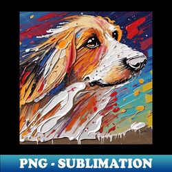 dog painting - Vintage Sublimation PNG Download - Add a Festive Touch to Every Day