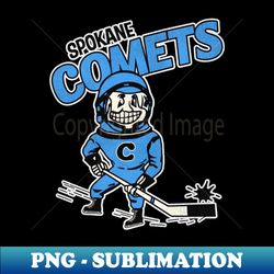 Defunct Spokane Comets Hockey Team - Digital Sublimation Download File - Stunning Sublimation Graphics