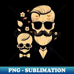 Fathers Day skull - Decorative Sublimation PNG File - Stunning Sublimation Graphics