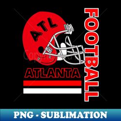 Atlanta Football Vintage Style - Sublimation-Ready PNG File - Instantly Transform Your Sublimation Projects