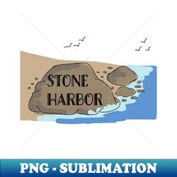 Stone Harbor - Exclusive PNG Sublimation Download - Enhance Your Apparel with Stunning Detail