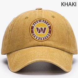 nfl washington commanders embroidered distressed hat, nfl commanders logo embroidered hat, nflfootball team vintage hat