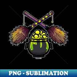 Ghoulish Green Cauldron - Decorative Sublimation PNG File - Unleash Your Creativity