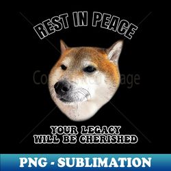 RIP Dog - Elegant Sublimation PNG Download - Stunning Sublimation Graphics