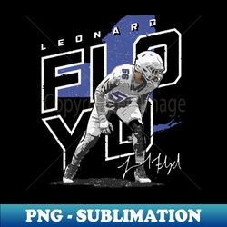 Leonard Floyd Buffalo Player Map - Trendy Sublimation Digital Download - Perfect for Sublimation Art