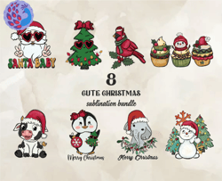 8 Cute Christmas Bundle Png, Christian Christmas Svg, Christmas Design, Christmas Shirt, Christmas 106
