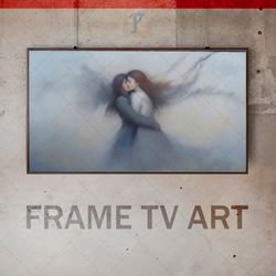 Samsung Frame TV Art Digital Download, Frame TV Art avant-garde, Frame TV art modern, Frame TV art two people hug