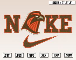 Nike x Bowling Green Falcons Mascot Embroidery Designs, NCAA Embroidery Design File Instant Download