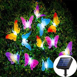 Solar Tree Lights, Butterfly Solar, Fire Garden Solar Light, Solar Light Flowers, Butterfly Solar Led Lights,
