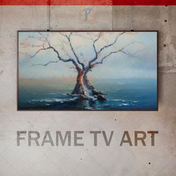 Samsung Frame TV Art Digital Download, Frame TV Art avant-garde, Frame TV art modern, Frame TV art old tree in water