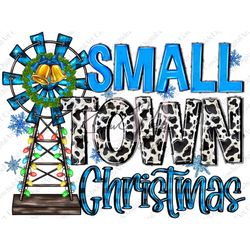 Small Town Christmas, Windmill Png Western Christmas, Buffalo Plaid Merry Xmas Png, winter png, Merry Christmas Png Subl