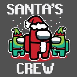 Santas Crew Svg, Christmas Svg, Xmas Svg