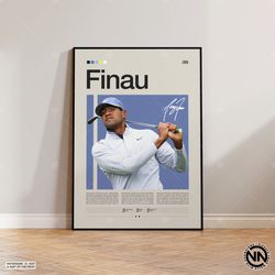 Tony Finau Poster, Golf Poster, Motivational Poster, Sports Poster, Modern Sports Art, Golf Gifts, Mid Century Modern, G