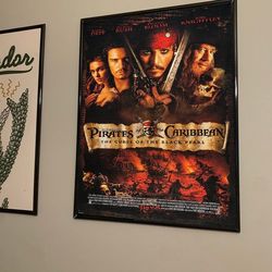 Pirates of the Caribbean Poster, The Curse of the Black Pearl Poster, Movie Poster, Pirate Movie Fan Gift, Johnny Depp