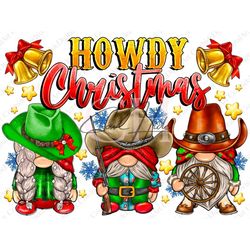 Howdy Christmas Gnomes Png, Christmas Gnome, Gnome Png, Digital Download, Merry Christmas, Christmas Png, Sublimation De