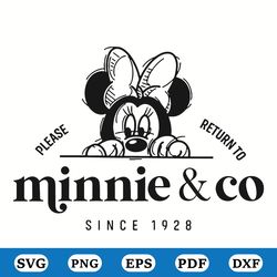 Please Return To Minnie and Co Since 1928 Svg, Disney Svg, Cartoon Svg