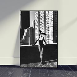 Helmut Newton Character Canvas Wall Decor, Living Room Decor, Home Decor, Canvass Print, Art Canvas For Gift