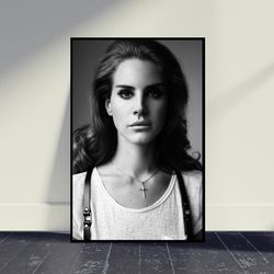 Lana Del Rey Music Canvas Wall Art, Living Room Decor, Home Decor, Art Music Canvas For Gift