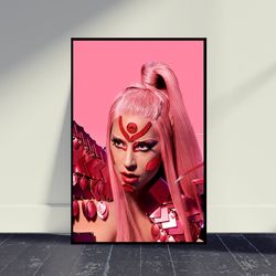 Lady GaGa Nuevo Disco Art Music Canvas, Living Room Decor, Home Decor, Art Canvas For Gift, Canvass Print