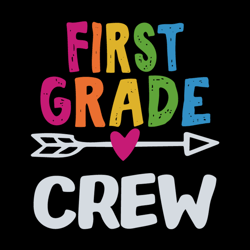 First Grade Crew Svg, Trending Svg, 1st Grade Svg