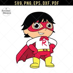 Ryan Play World Hero SVG, PNG, PDF, DXF Cutting, Printable, Compatible with Cricut and Cutting Machine