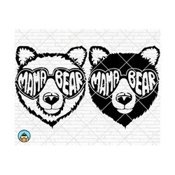 mama bear svg | mommy svg | grizzly bear svg | cut file | png | printable vector clip art | bear cut file | mama bear svg file | bear svg