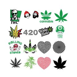 marijuana leaf svg bundle, trending svg, cannabis smoking svg, cannabis svg, weed svg, makrijuana svg, cannabis leaf svg