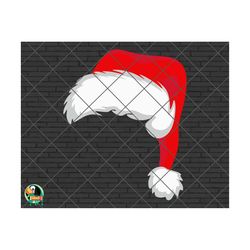 santa hat svg, christmas hat svg, merry christmas hat svg, santa hat svg files, santa claus hat svg for shirts, cricut, silhouette, png