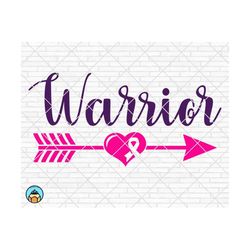 warrior cancer svg, breast cancer svg, cancer awareness svg, cancer survivor svg, cancer ribbon svg, fight cancer cricut, silhouette, png
