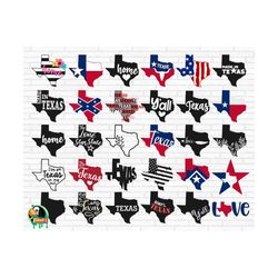Texas State SVG Bundle, Texas State Svg, Texas Outline Svg, Texas Svg, Texas Home Svg, Texas Map Svg, Png, Cut Files, Cricut, Silhouette