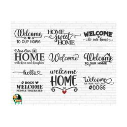 Welcome Sign Svg, Welcome Svg, Welcome To Our Home Svg, Home Sweet Home Svg, Welcome Home Svg