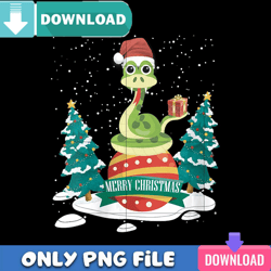 Christmas Snake PNG Perfect Files Sublimation Design