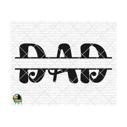 Dad Split Frame SVG, Father's Day Svg, Dad Split Frame Design for Shirts, Dad Svg, Dad Split Frame Cut Files, Cricut, Silhouette, Png