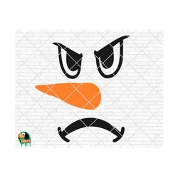 Angry Snowman Face svg, Winter svg, Christmas Snowman svg, Snowman png, Christmas Quotes svg, Clipart, Cut File, Cricut, Silhouette